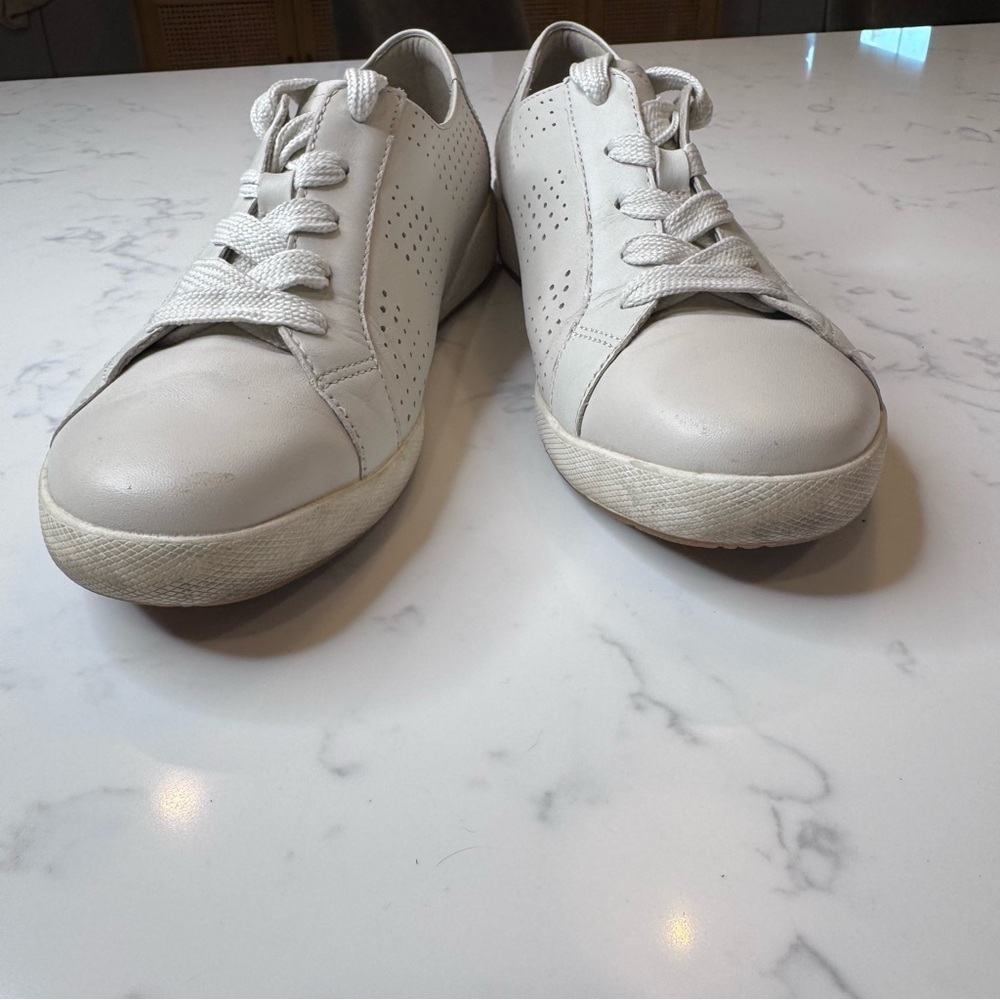 Dansko Orli Ivory Leather Low Top Casual Shoes Sneaker Women's Size 9.5-10 (40) - Picture 5 of 12